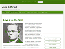 Tablet Screenshot of leyesdemendel.com